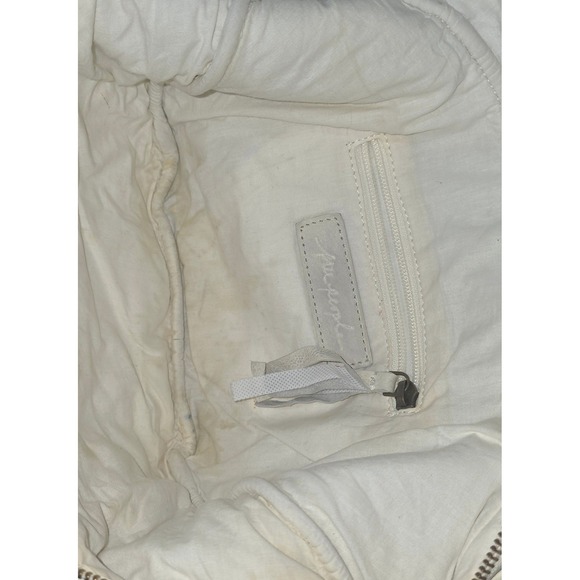 Free People Cream Leather Studded Belt Bag Fanny Pack Crossbody - Picture 11 of 14